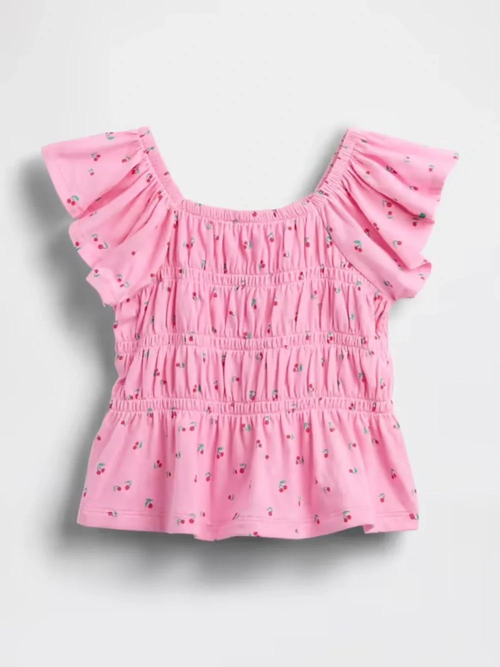GAP Toddler Smocked Flutter-Sleeve Top